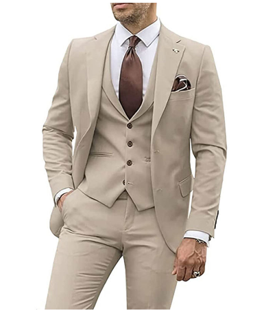 Zakelijk outfit voor heren (jas + broek)