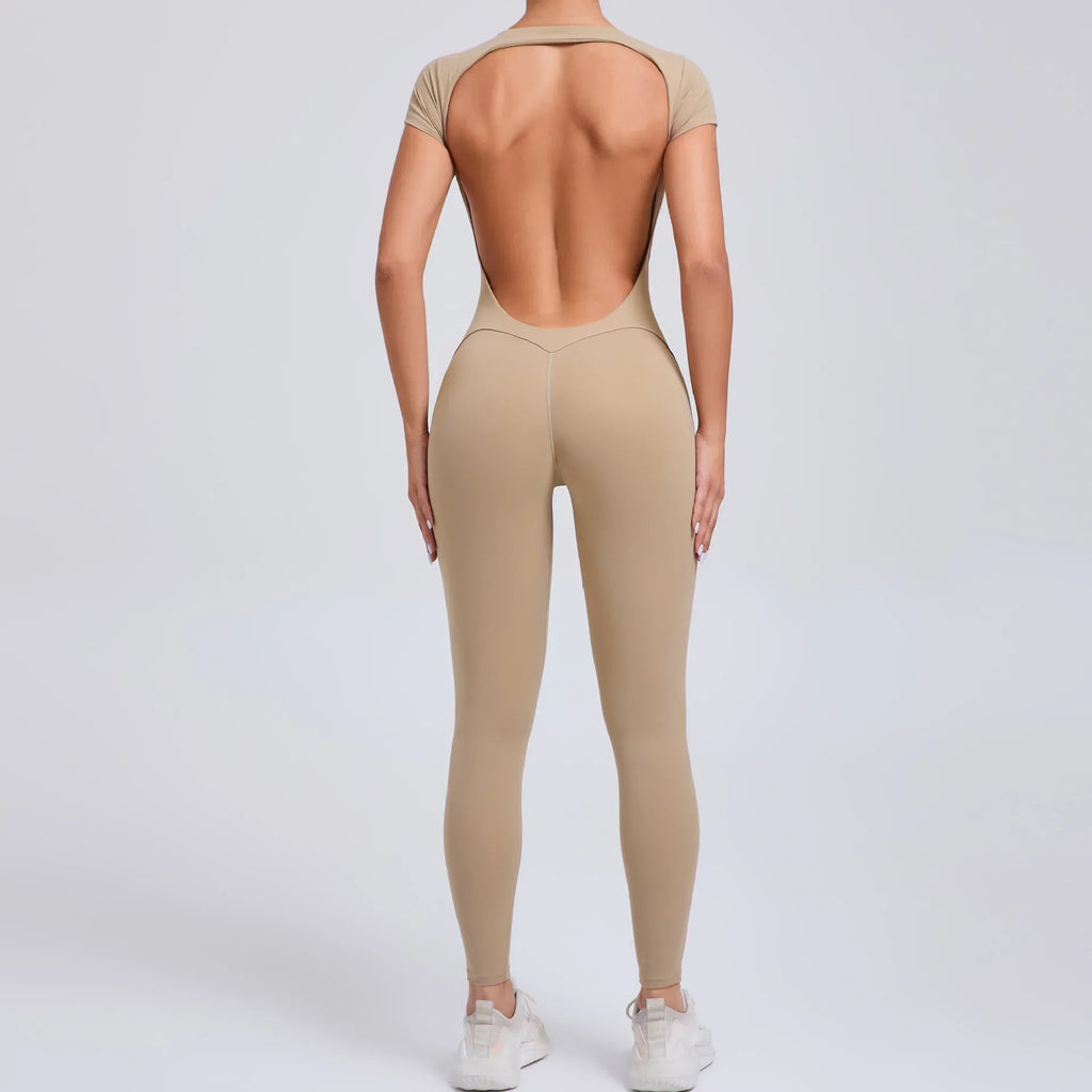 Yoga jumpsuit met ademend & flexibel design