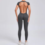 Yoga jumpsuit met ademend & flexibel design