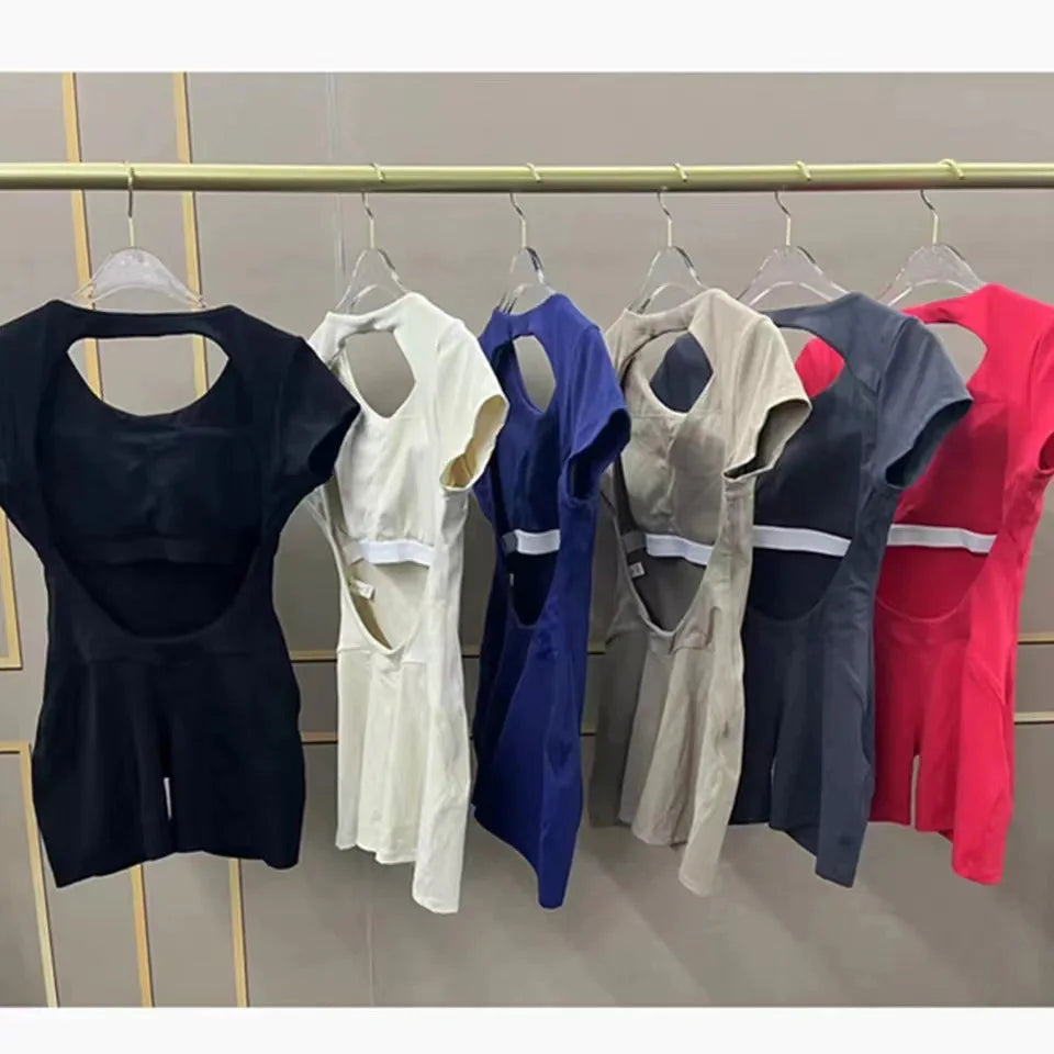 Yoga jumpsuit met ademend & flexibel design