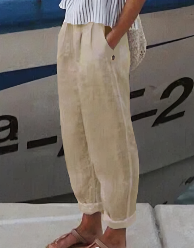Linnen broek voor dames – Noor
