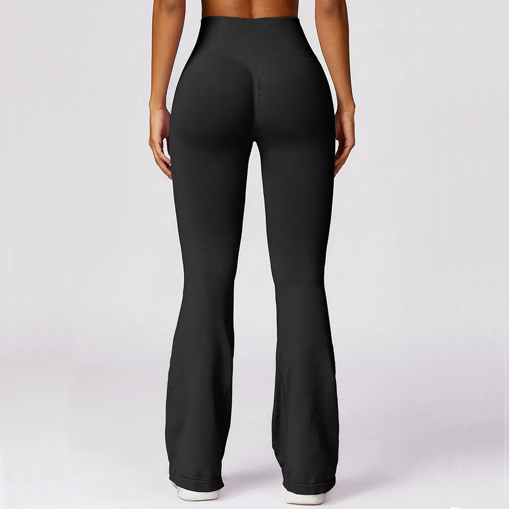 Naadloze flared yoga legging