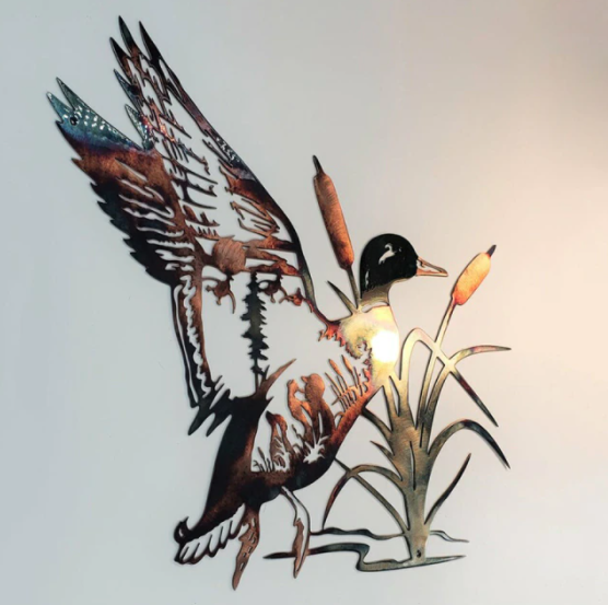 Metalen wanddecoratie