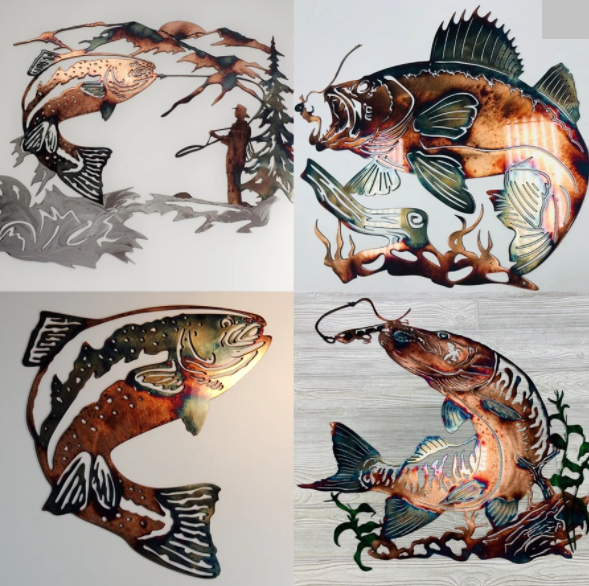 Metalen wanddecoratie