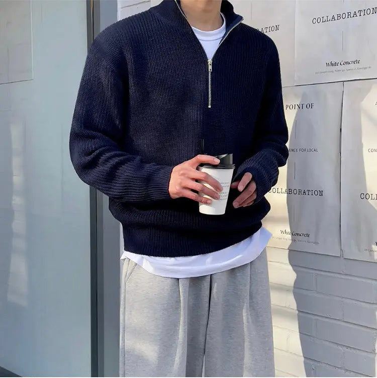Half-Zip heren sweater