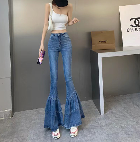 Hoge taille flared jeans