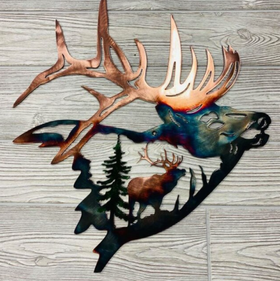 Metalen wanddecoratie