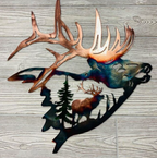 Metalen wanddecoratie