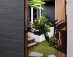 Metalen dierendecoratie Peek a Boo
