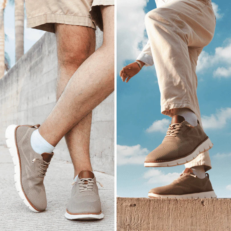 Herenschoenen van imitatieleer met ademende voering