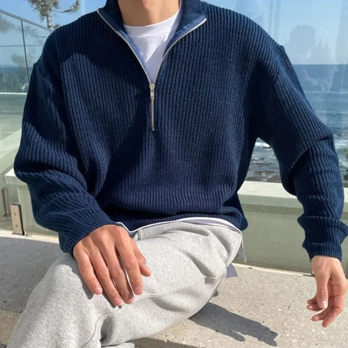 Half-Zip heren sweater
