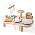 Creatief houten speelgoed muziekstation