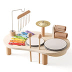 Creatief houten speelgoed muziekstation