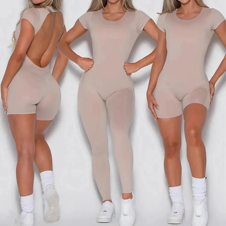 Yoga jumpsuit met ademend & flexibel design
