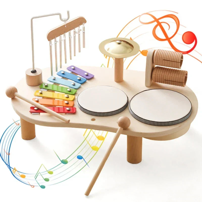 Creatief houten speelgoed muziekstation — afbeelding 3