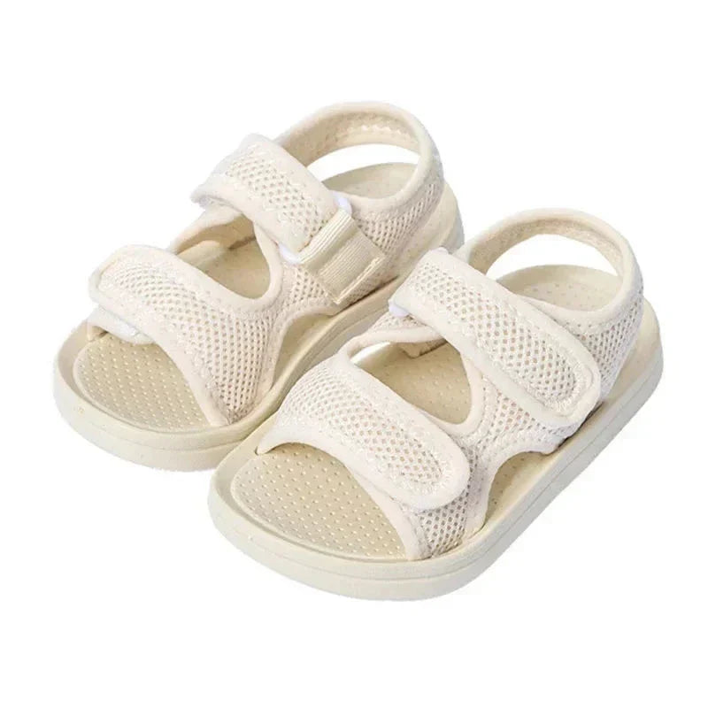 Ademende kindersandalen met zachte zool en snelsluiting – licht om mee te lopen