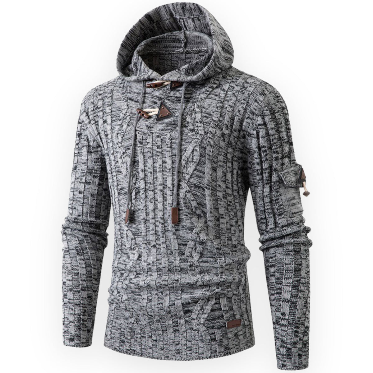 Warme fleece hoodie voor heren