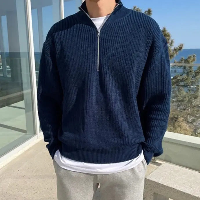 Half-Zip heren sweater