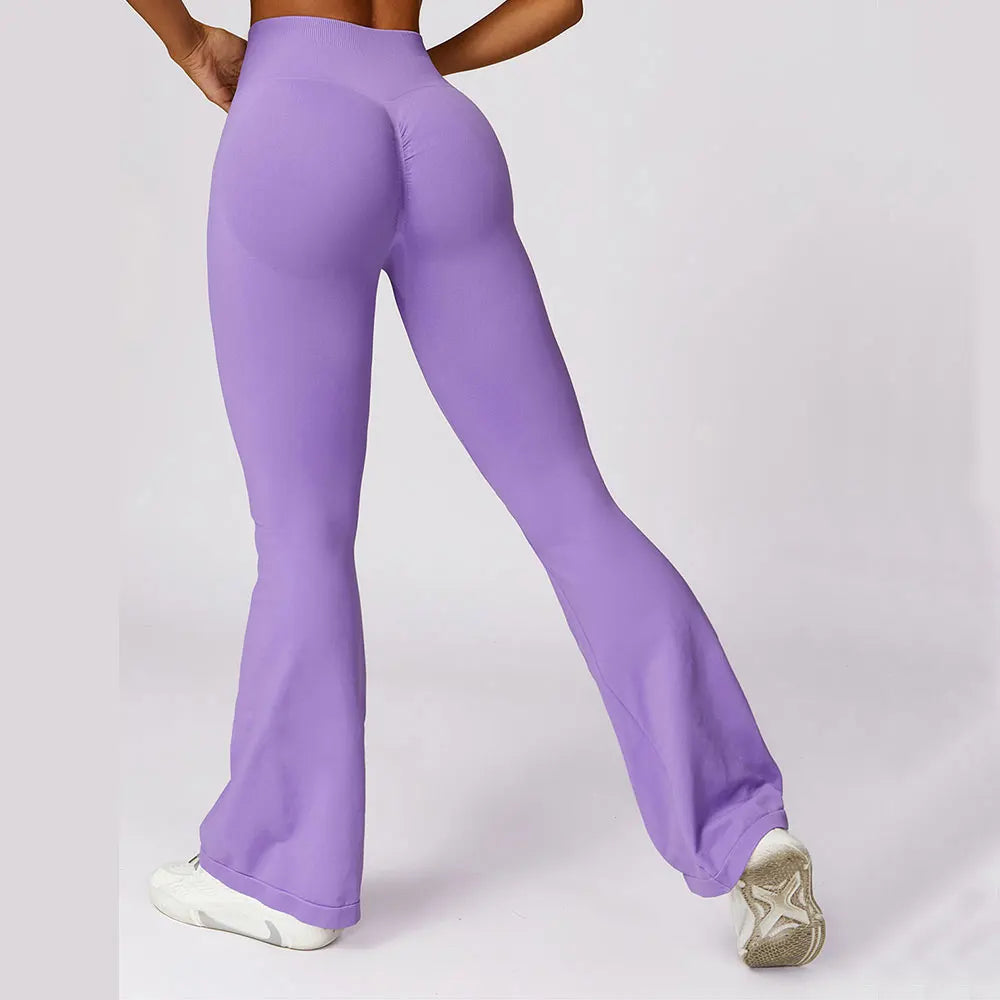 Naadloze flared yoga legging