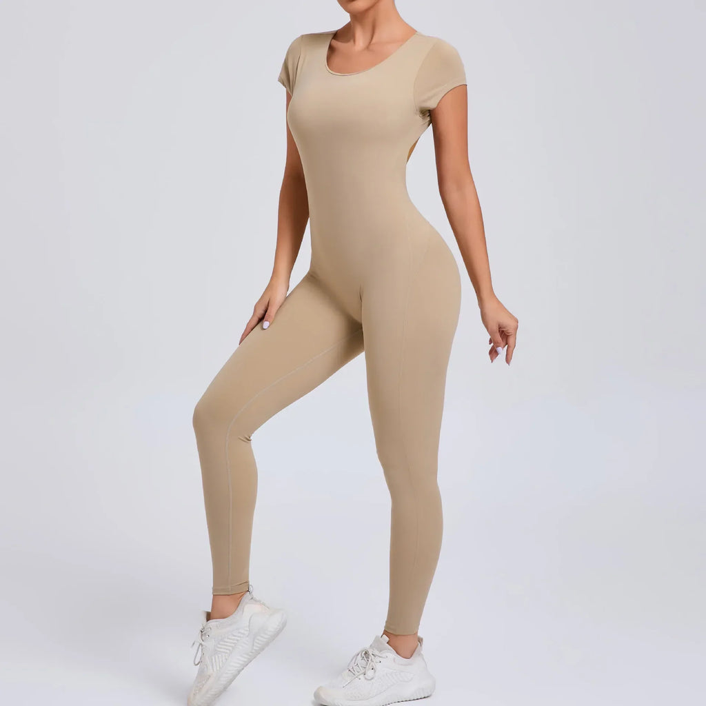Yoga jumpsuit met ademend & flexibel design