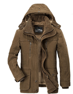 Warme heren winterjas met fleece