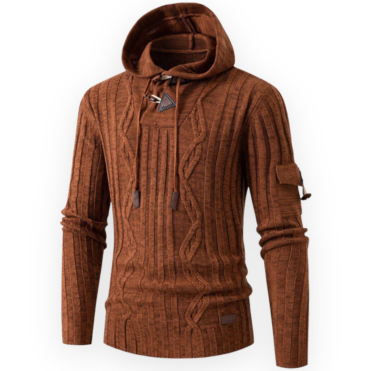 Warme fleece hoodie voor heren