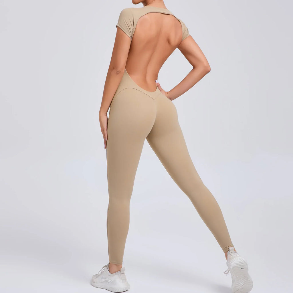 Yoga jumpsuit met ademend & flexibel design