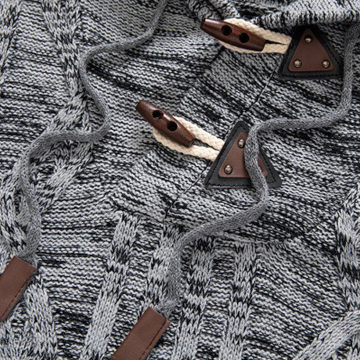 Warme fleece hoodie voor heren
