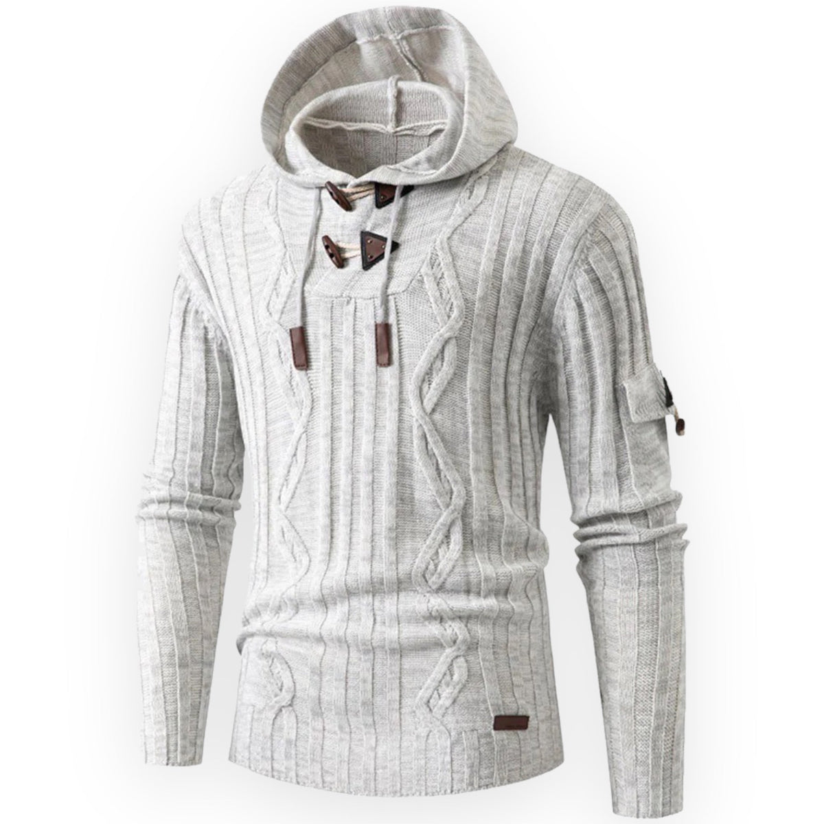 Warme fleece hoodie voor heren