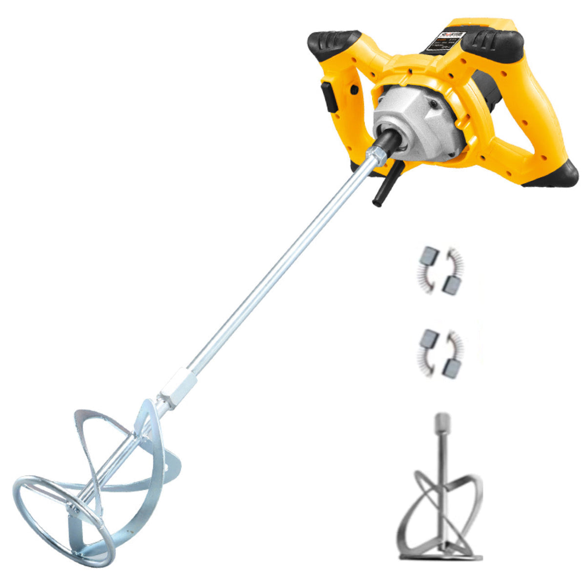 Bouwmixer voor vloeibare en dikke materialen – mixforce 2400 – vermogen: 2400 W