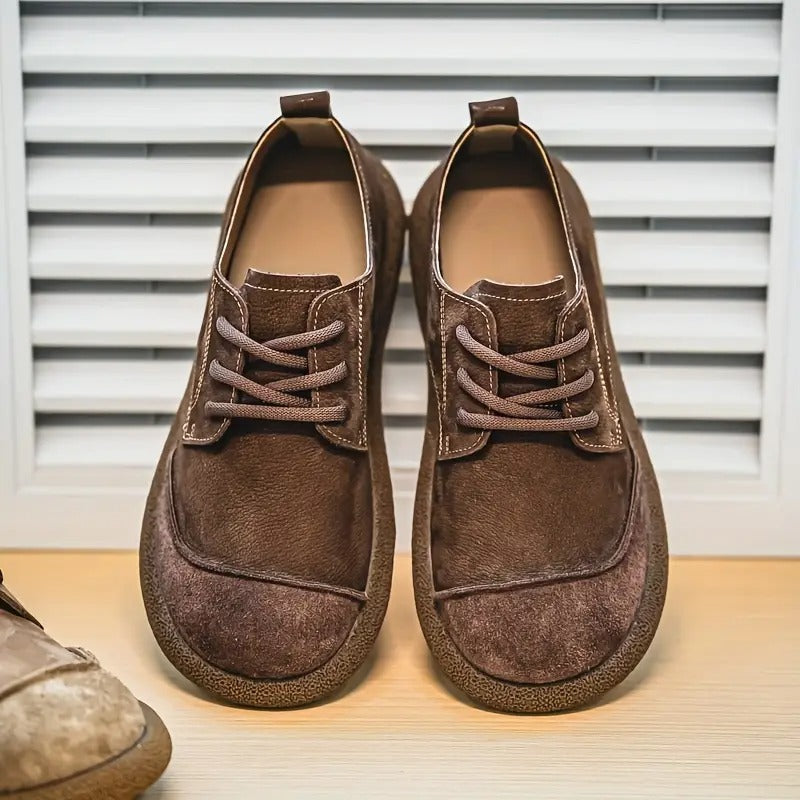 Ademende herenschoenen met schokabsorberende zool