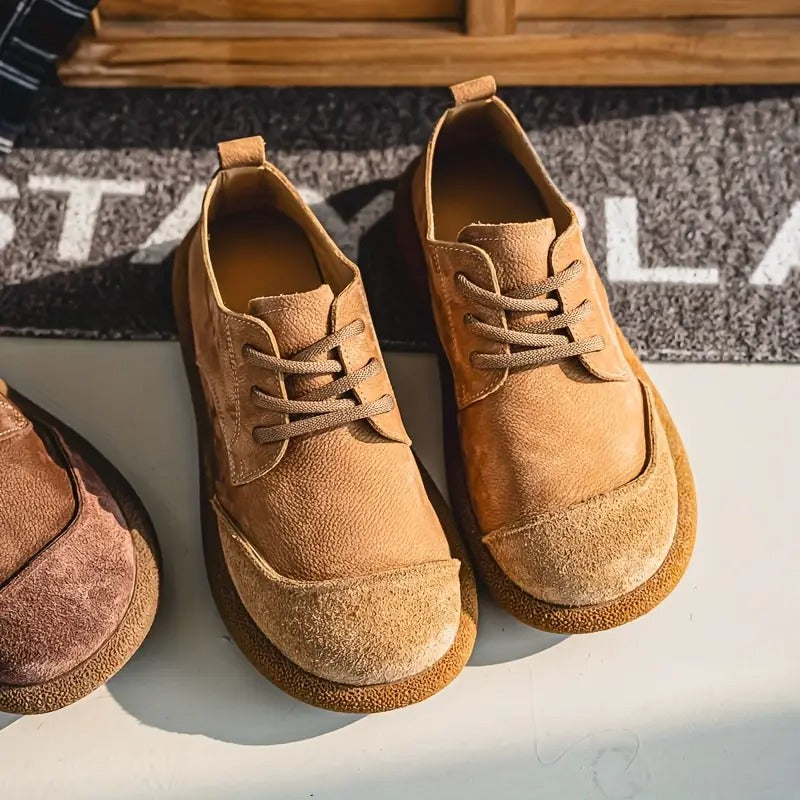 Ademende herenschoenen met schokabsorberende zool