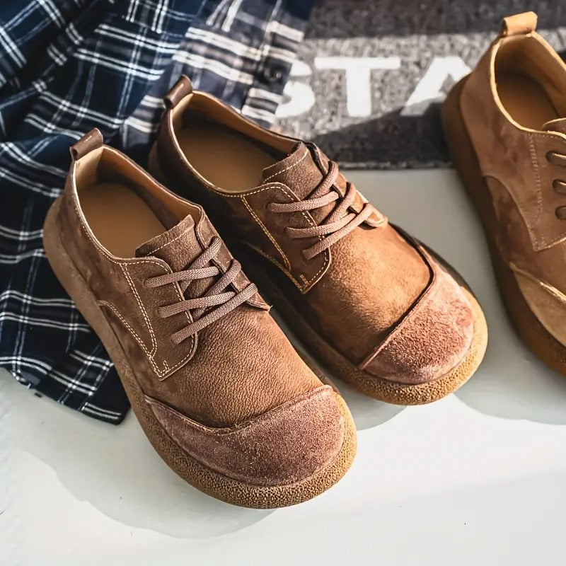 Ademende herenschoenen met schokabsorberende zool