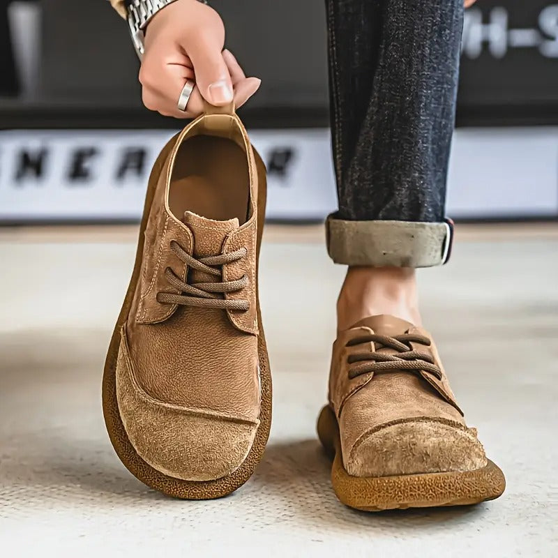 Ademende herenschoenen met schokabsorberende zool