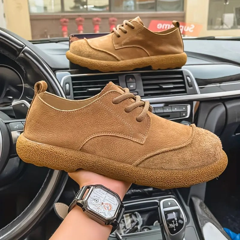 Ademende herenschoenen met schokabsorberende zool