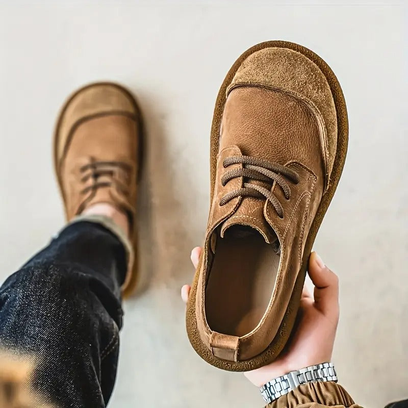 Ademende herenschoenen met schokabsorberende zool