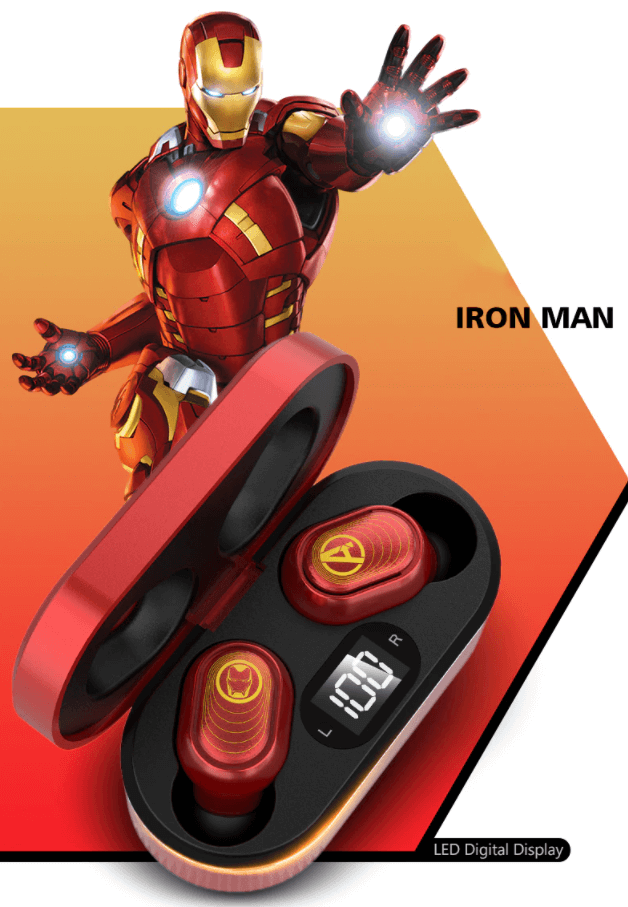 Draadloze oordopjes Avengers met LED-scherm