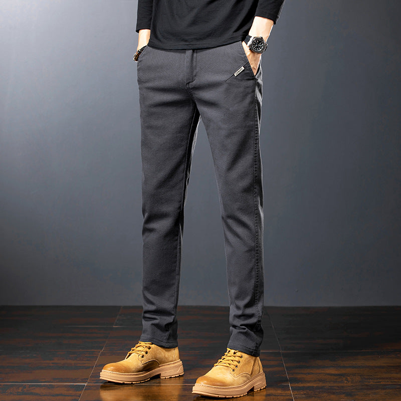 Timon | Slim-fit herenchino met rechte pijpen