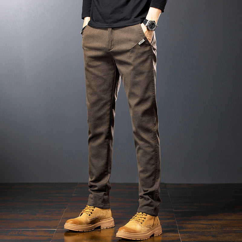 Timon | Slim-fit herenchino met rechte pijpen