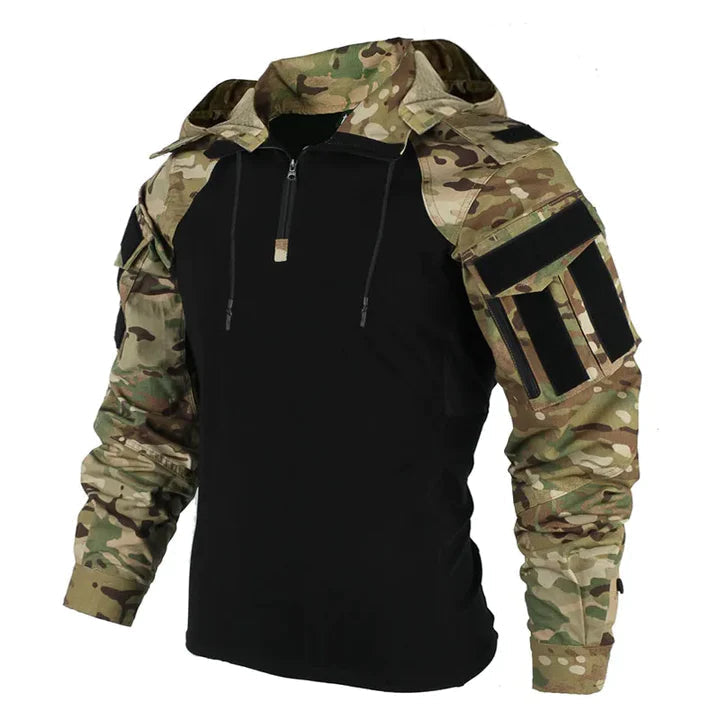 Tactische herenpullover met capuchon