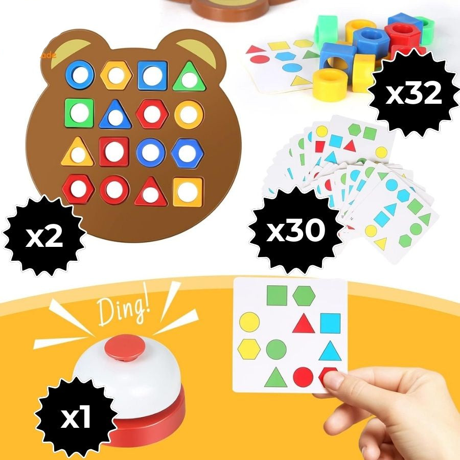 Vorm- en kleurenpuzzel voor kinderen