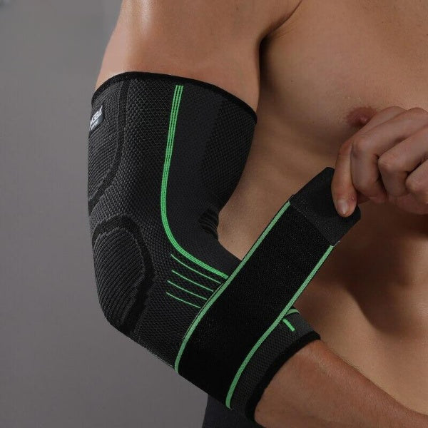 3D elleboogbandage voor dekompressie en ondersteuning