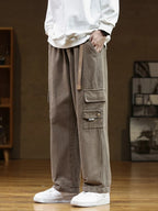 Heren cargo broek met zakken