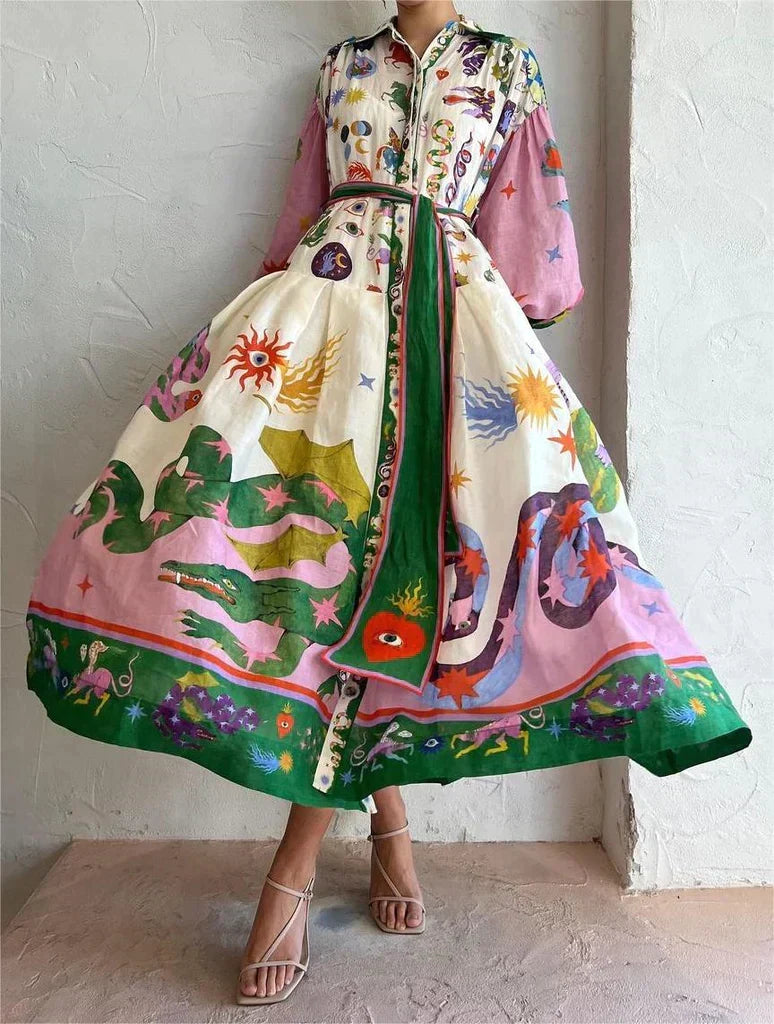 Italiaanse maxi jurk