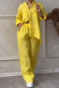 Tweedelige linnen dames zomerset