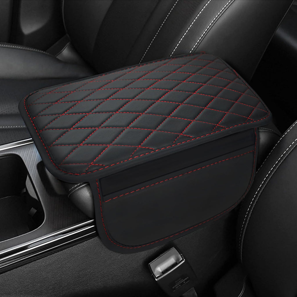 PU lederen auto armleuning mat