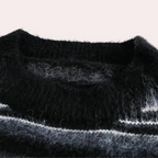 Gestreepte heren sweater met comfortabele pasvorm