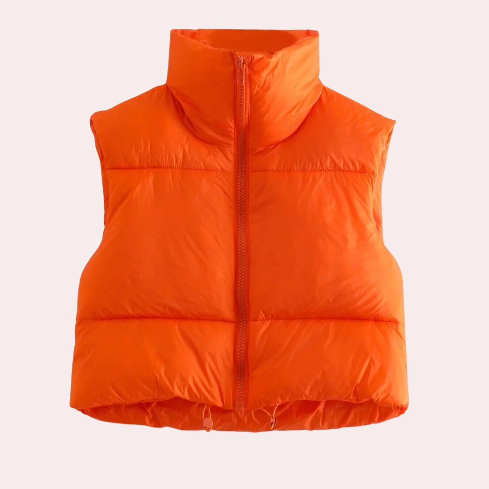Gewatteerde korte damesbodywarmer