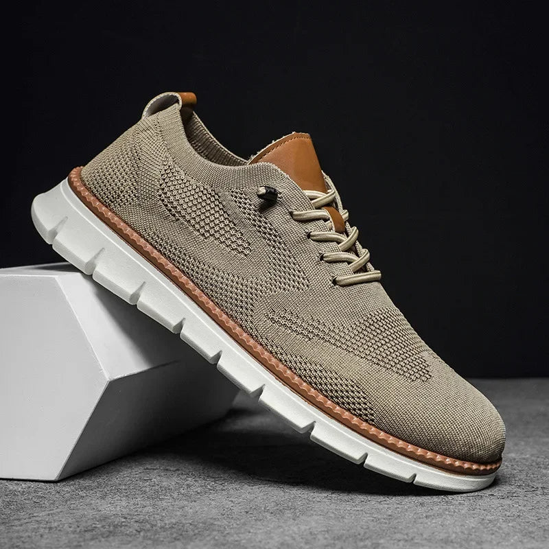 Herenschoenen van imitatieleer met ademende voering