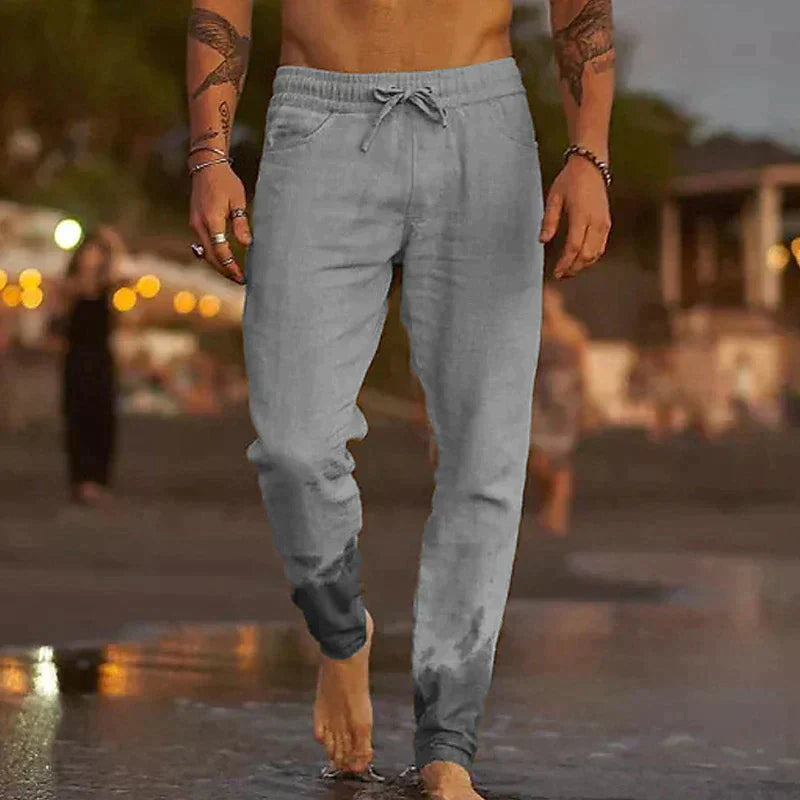 Rino | Lichte herenjoggingbroek met elastische taille en trekkoord
